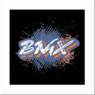 BMX Grunge Distressed for Men Women Kids and Bike Riders Posters and Art